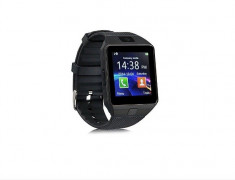 Ceas Smartwatch cu Telefon DZ09 Negru foto