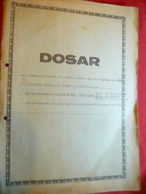 Dosar vechi - tiparit de Libraria Cartea Romaneasca din Cluj foto