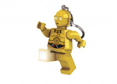 Breloc cu lanterna LEGO C-3PO (LGL-KE18) foto