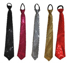 Cravata petrecere cu paiete culori diferite - Cod 60818 foto
