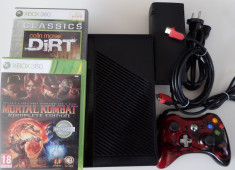 Consola Microsoft Xbox 360 Slim 250Gb Editie Speciala Mortal Kombat Dirt auto foto