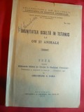 Ghe.A.Dima - Imunitatea Oculta la Tetanos la Om si la Animale -1936- Teza Dr