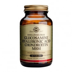 Glucosamine Hyaluronic Acid Chondroitin MSM 60tablete, Solgar foto