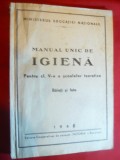 Ministerul Educatiei Nationale- 1946 - Manual Unic de Igiena- Autor Colectiv