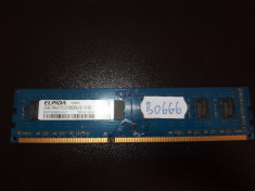 Memorie RAM 2GB DDR3 PC desktop Elpida 1333mhz ( 2 GB DDR 3 ) (BO666) foto