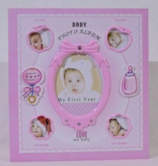 Album foto bebe &amp;quot;My first year&amp;quot; (culoare: roz) foto