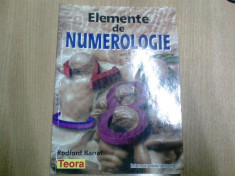 ELEMENTE DE NUMEROLOGIE-RODFORD BARRAT foto