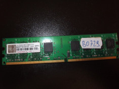 Memorie RAM 1GB DDR2 PC desktop Transcend 800MHZ ( 1 GB DDR 2 ) (BO729) foto