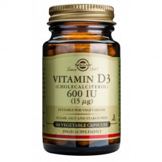 Vitamin D3 600 IU veg.caps 60s, Solgar foto