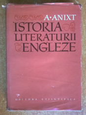 A. Anixt ? Istoria literaturii engleze foto