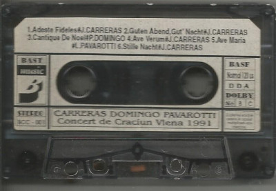 A(01) Caseta audio -Carreras,Domingo Pavarotti-Concert de Craciun Viena 1991 foto