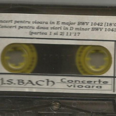 A(01) Caseta audio -J.S.BACH-Concerte de vioara