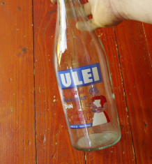 Sticla veche din perioada comunista - sticla de ulei de floarea soarelui !!!! foto