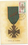 No(1)- ilustrata maxima-FRANTA-Decoratii-Croix de Guerre 1965, Europa, Militar