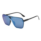 Ochelari Soare Barbatesti Fashion - UV400, Protectie UV 100% - Albastri, Barbati, Protectie UV 100%, Plastic