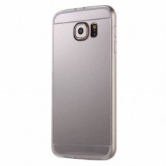 Husa Samsung Galaxy S7 Edge-Forcell Mirror Jelly Case Silver foto