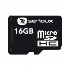 Serioux Card memorie Micro SDHC 16GB Clasa 10 + Adaptor SD foto