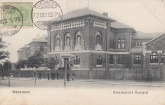 BUCURESTI , SEMINARIUL CENTRAL , CLASICA , TCV , CIRCULATA 1905 foto