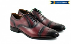 Pantofi barbati eleganti din piele naturala BORDEAUX L356VIS foto