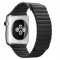 Curea piele pentru Apple Watch 38mm iUni Black Leather Loop