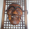 Masca veche,japoneza- Himashi,sculptata in lemn
