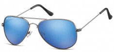Ochelari de soare unisex Montana Eyewear MS94C gunmetal / revo blue MS94C foto