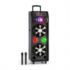 Auna DisGo BOX 2100, 100 W RMS, mobil DJ difuzor cu lumina disco, Bluetooth foto