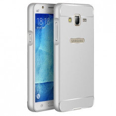 Husa Bumper Aluminiu Samsung Galaxy J3 J320-Iberry Mate Case Silver foto