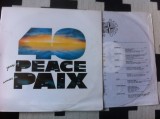 40 Years Of Peace NATO 1949-1989 disc vinyl lp muzica militara marsuri brass VG+, Soundtrack