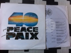 40 Years Of Peace NATO 1949-1989 disc vinyl lp muzica militara marsuri brass VG+