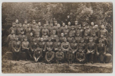 1920 - cp cu militari decorati, batalion in Jaszbereny foto