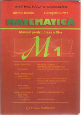 Marius Burtea - MATEMATICA MANUAL PENTRU CLASA A XI-A M1 foto