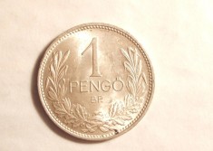 UNGARIA 1 PENGO 1938 -UNC ARGINT foto