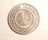 INDONEZIA 50 SEN 1961 UNC, Asia
