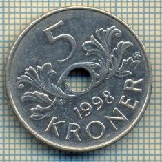 10457 MONEDA- NORVEGIA - 5 KRONER -anul 1998 -STAREA CARE SE VEDE