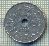 10446 MONEDA- NORVEGIA - 1 KRONE -anul 2001 -STAREA CARE SE VEDE, Europa