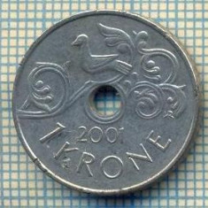 10446 MONEDA- NORVEGIA - 1 KRONE -anul 2001 -STAREA CARE SE VEDE