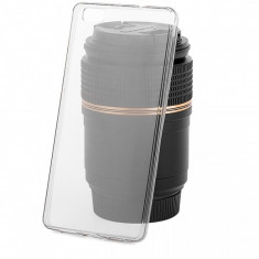 Husa silicon Huawei P8lite Ultra Slim transparenta foto