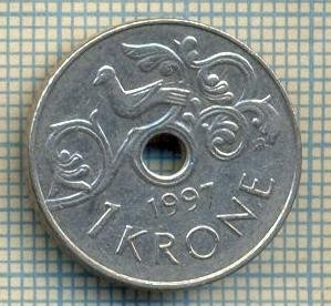 10445 MONEDA- NORVEGIA - 1 KRONE -anul 1997 -STAREA CARE SE VEDE foto