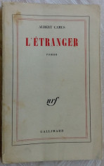 ALBERT CAMUS - L&amp;#039;ETRANGER (ROMAN) [ED. GALLIMARD 1965 / LB. FRANCEZA] foto