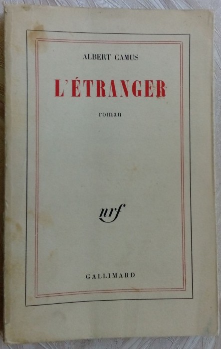 ALBERT CAMUS - L&#039;ETRANGER (ROMAN) [ED. GALLIMARD 1965 / LB. FRANCEZA]