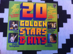 20 Golden Stars hits disc vinyl lp compilatie muzica pop rock made in germany foto