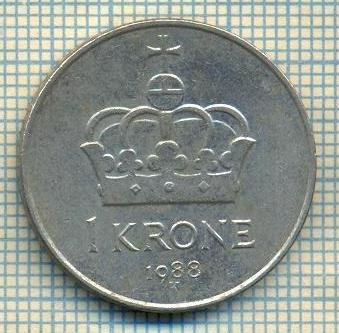 10438 MONEDA- NORVEGIA - 1 KRONE -anul 1988 -STAREA CARE SE VEDE foto