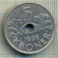 10458 MONEDA- NORVEGIA - 5 KRONER -anul 1998 -STAREA CARE SE VEDE