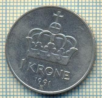 10441 MONEDA- NORVEGIA - 1 KRONE -anul 1991 -STAREA CARE SE VEDE