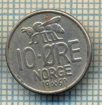 10487 MONEDA- NORVEGIA - 10 ORE -anul 1960 -STAREA CARE SE VEDE