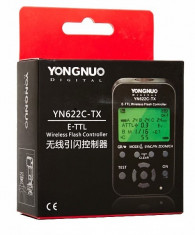 Trigger Yongnuo YN622C-TX Transmi?ator wireless TTL Flash pentru Canon foto