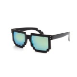 Ochelari Soare Unisex Trendy - MINECRAFT MODEL -Negru+ Lentila Galbena, Plastic, Galben