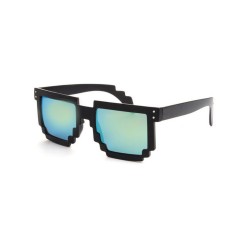 Ochelari Soare Unisex Trendy - MINECRAFT MODEL -Negru+ Lentila Galbena