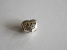 Talisman Pandora din argint-791112-mom heart foto